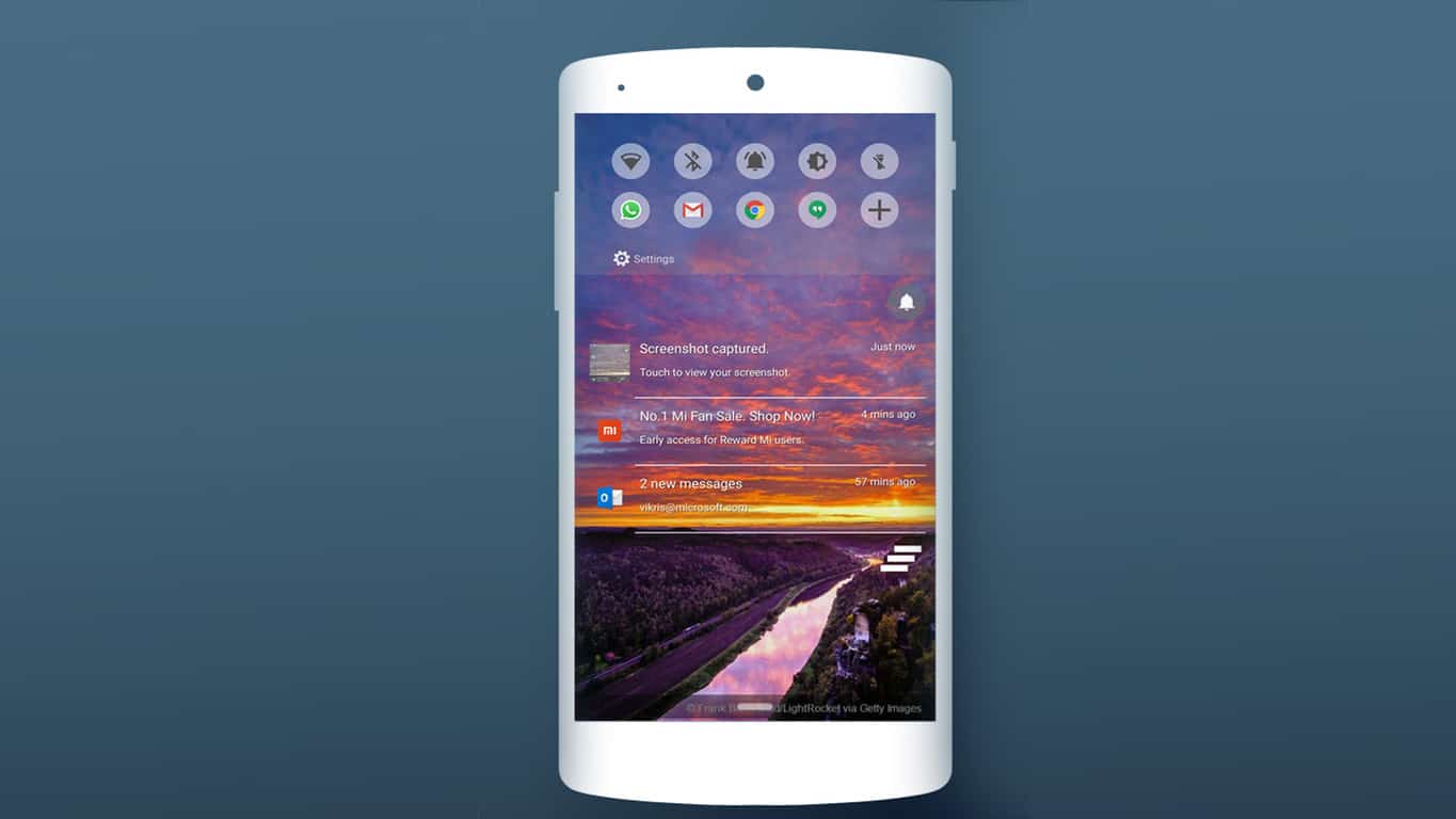 Favorites lock screen on android by microsoft