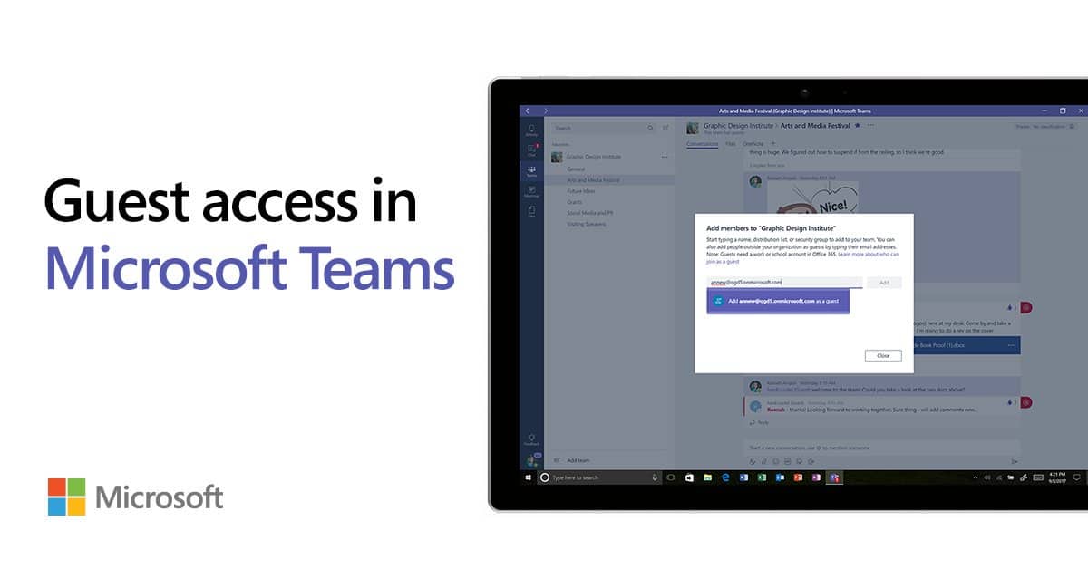 Guest access for consumer accounts is coming to microsoft teams next week - onmsft. Com - february 28, 2018