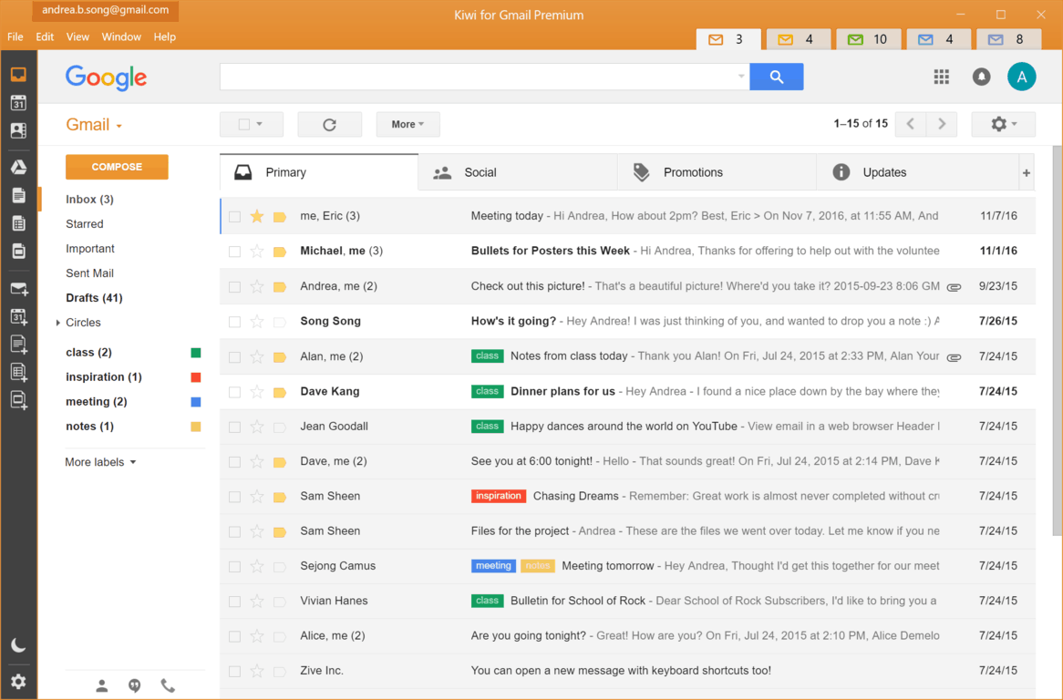 Kiwi for Gmail is a Windows app that transforms your Gmail and G Suite experience - OnMSFT.com - February 22, 2018