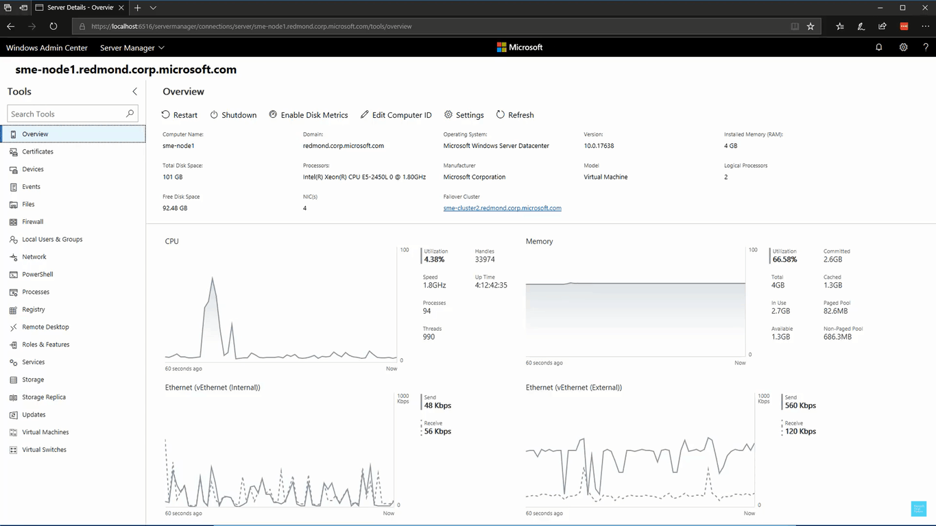 Microsoft launches Windows Admin Center (formerly Project Honolulu), a web based Windows management tool - OnMSFT.com - April 12, 2018