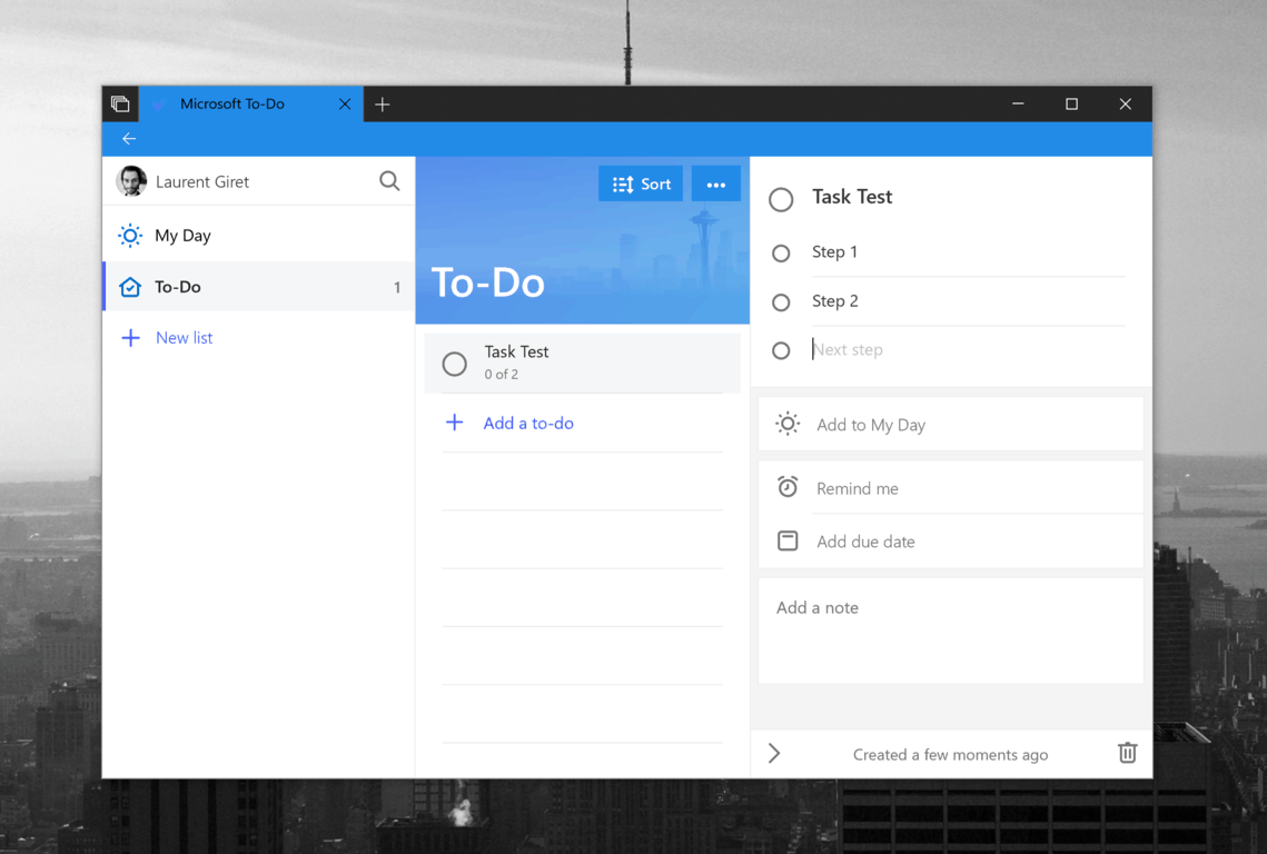 Microsoft To-Do adds supports for subtasks with new “Steps” feature - OnMSFT.com - April 9, 2018