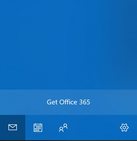 Windows 10 Mail app Office 365 ad