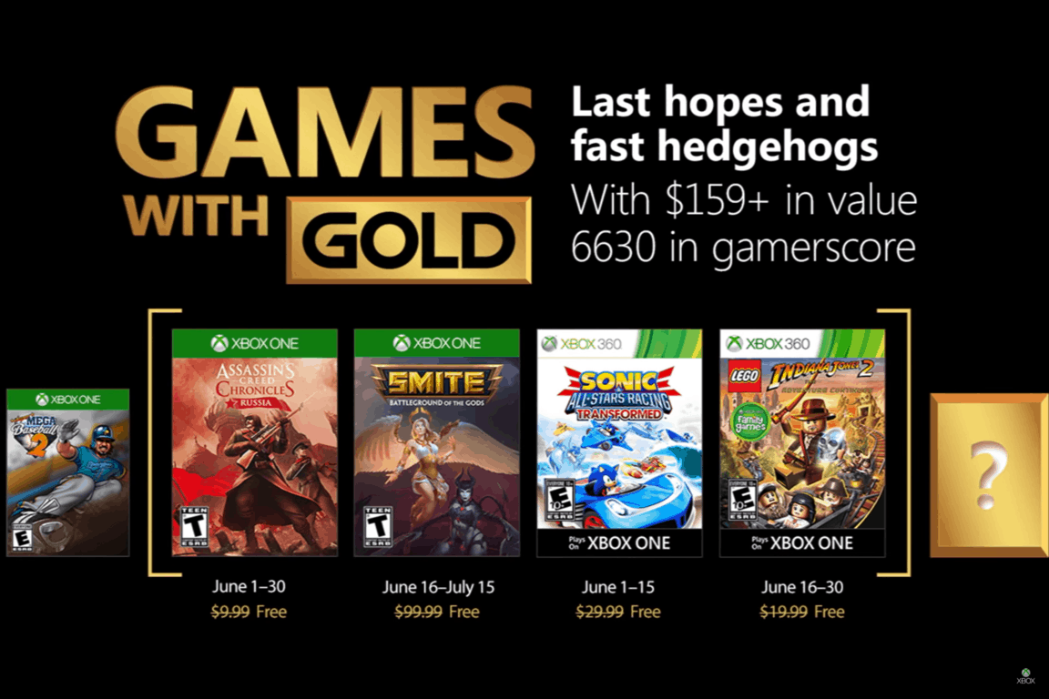 Assassins Creed Chronicles Russia, Lego Indiana Jones 2 highlight June's Xbox Live Games with Gold - OnMSFT.com - May 29, 2018
