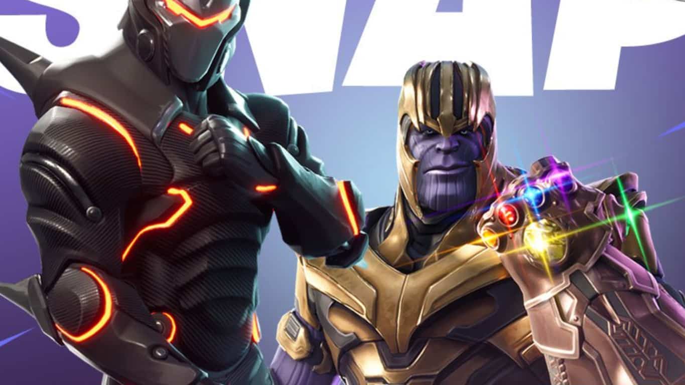 Thanos in fortnite video game on xbox one. Image coutesy of entertainment weekly