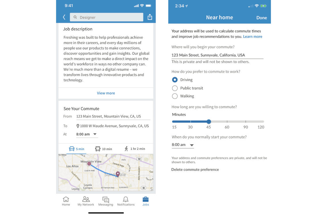 LinkedIn job postings now include commute times via Bing Maps - OnMSFT.com - June 7, 2018