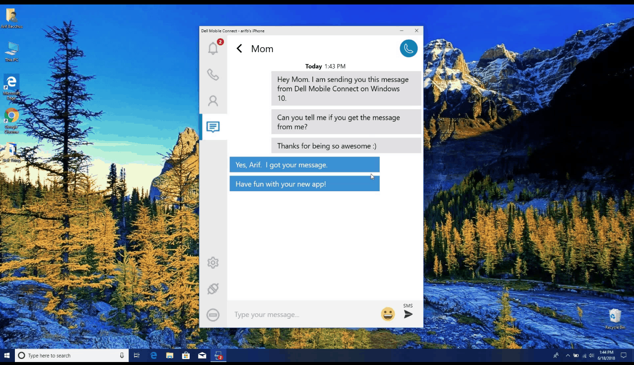 Dell Mobile Connect Windows 10 app supports Screen mirroring and File transfer with iPhones - OnMSFT.com - March 24, 2020