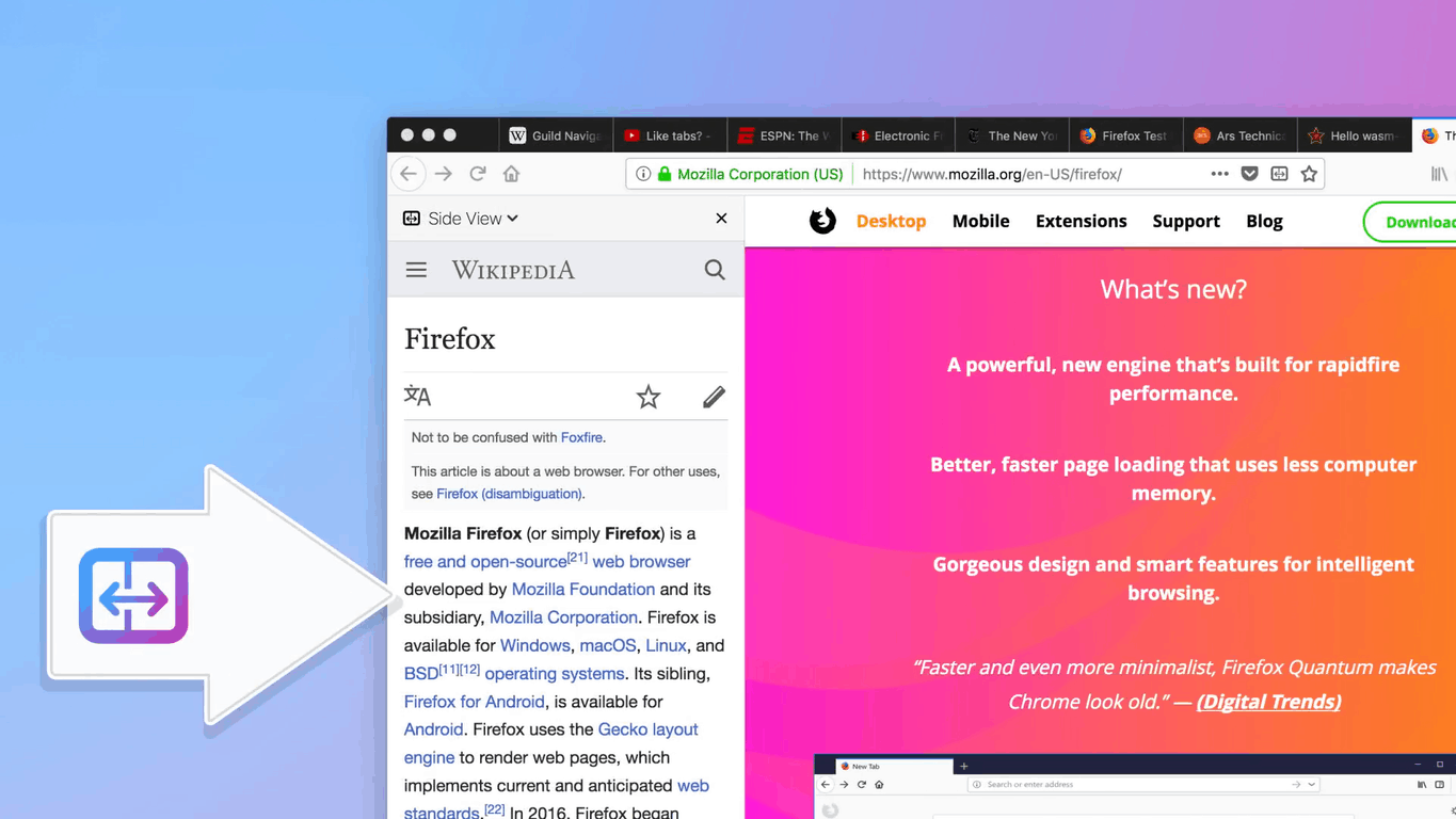 Firefox tests new side view, themes editor features - onmsft. Com - june 5, 2018