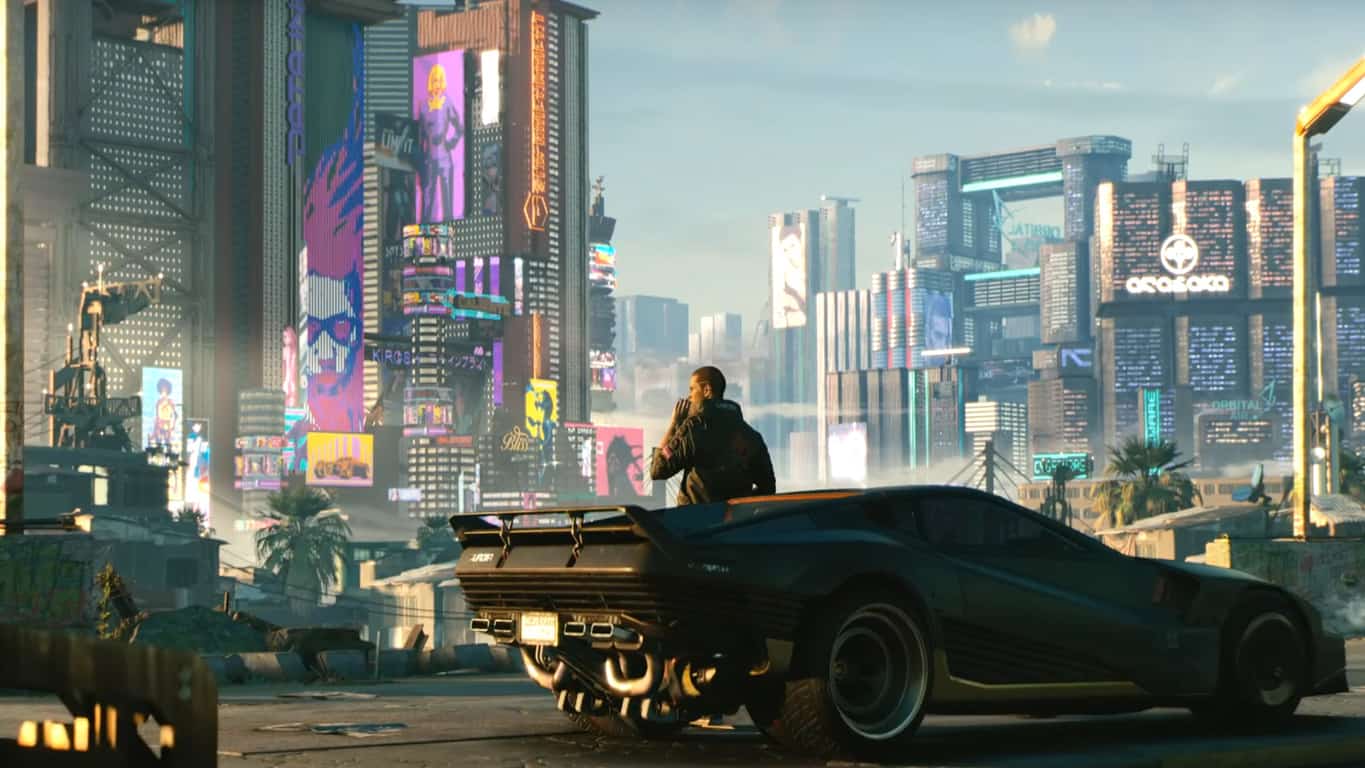 Cyberpunk 2077 video game on Xbox One