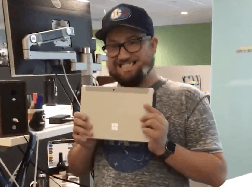 Watch Dona Sarkar and friends unbox the Surface Go - OnMSFT.com - July 26, 2018