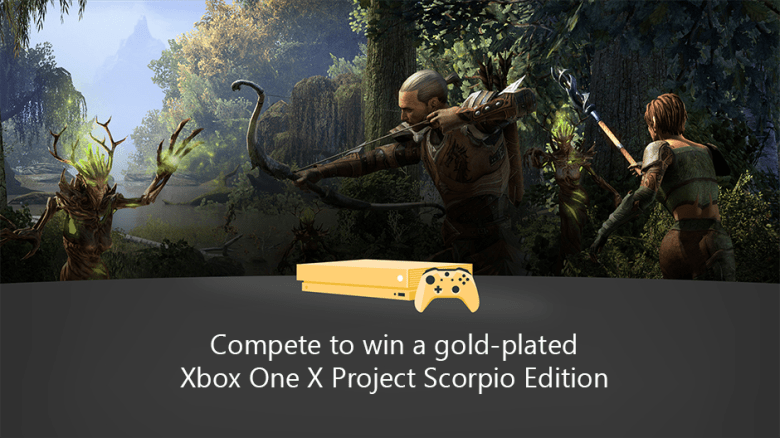 Win a gold plated Xbox One X with Xbox Game Pass Quests: Summer Edition - OnMSFT.com - July 3, 2018