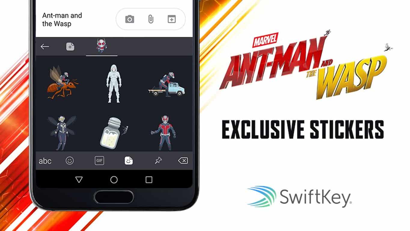 Microsoft's SwiftKey keyboard gets exclusive Ant-Man and The Wasp stickers