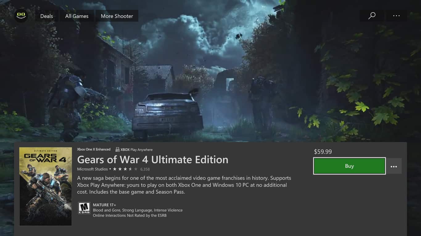New xbox one store page design