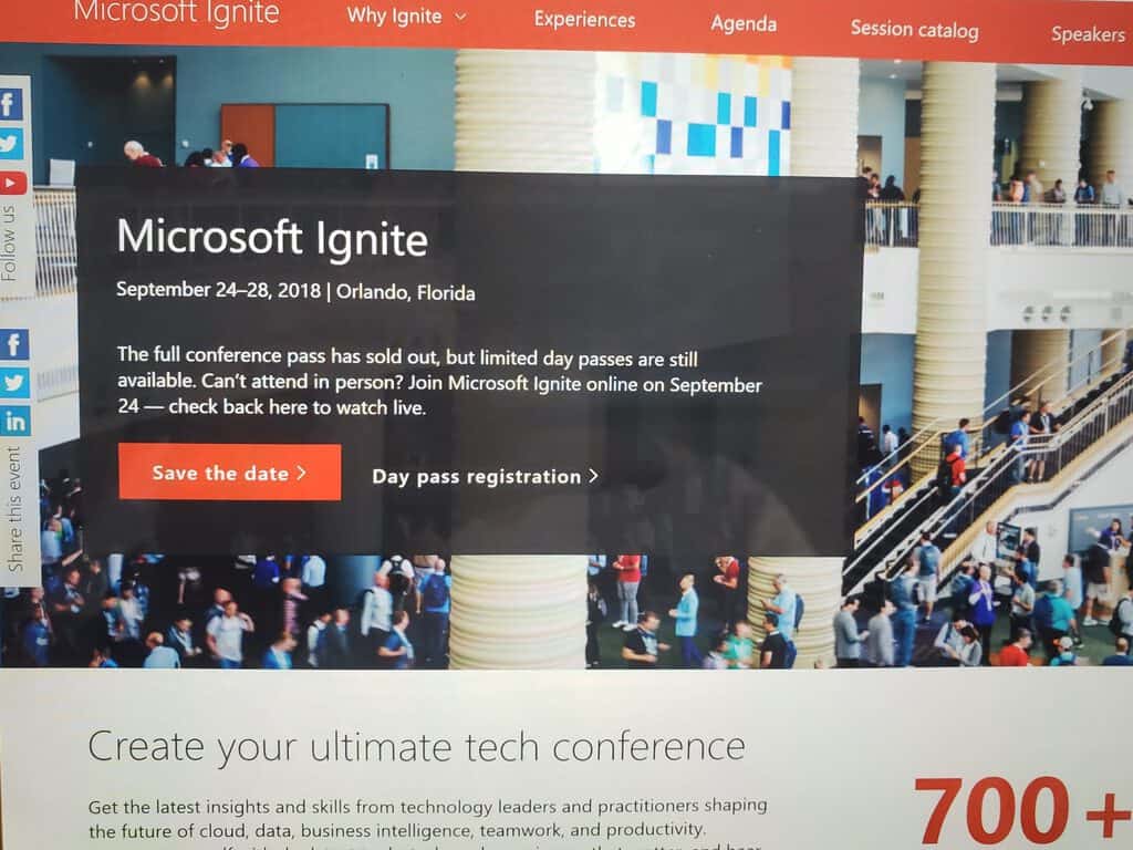 Microsoft, Ignite, 2018