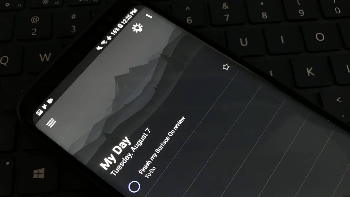 Microsoft To-Do Beta on Android picks up dark mode option - OnMSFT.com - August 7, 2018