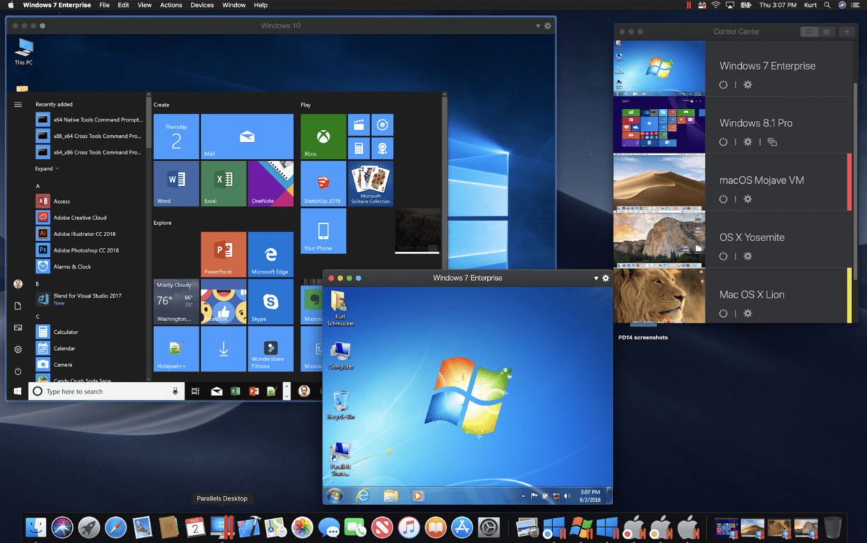 parallels desktop windows 10