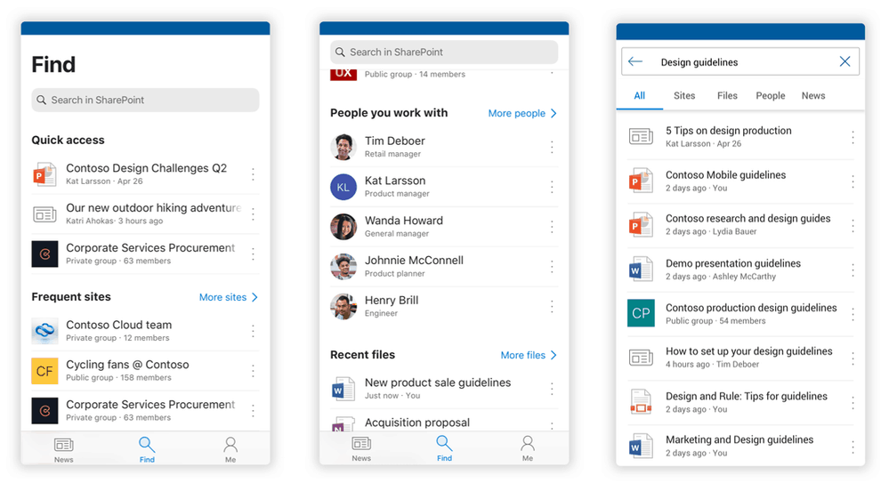 Microsoft SharePoint redesign