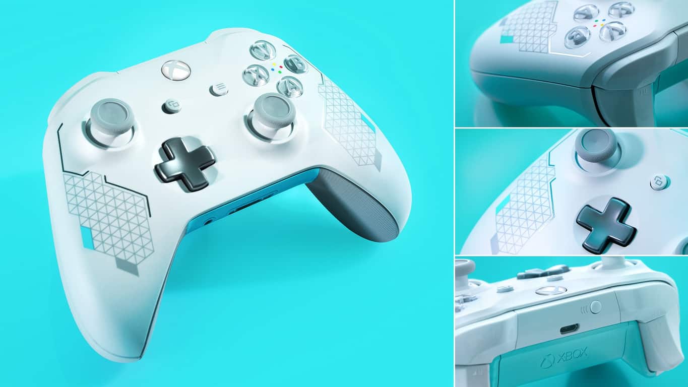 xbox controller blue sport