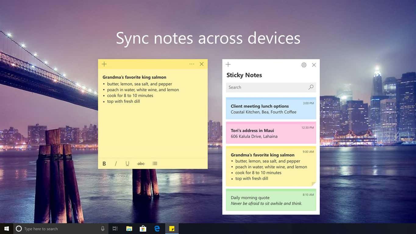 online sticky notes for desktop