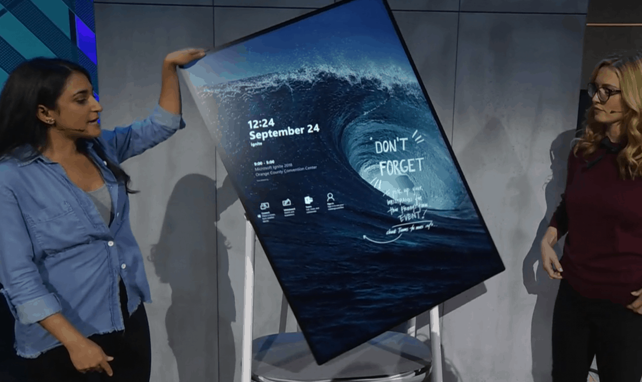 Ignite 2018: Microsoft shows off Surface Hub 2 running latest WCOS software - OnMSFT.com - September 24, 2018