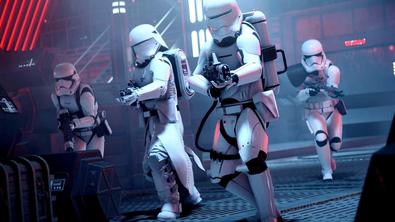 First order troopers in star wars battlefront ii video game on xbox one
