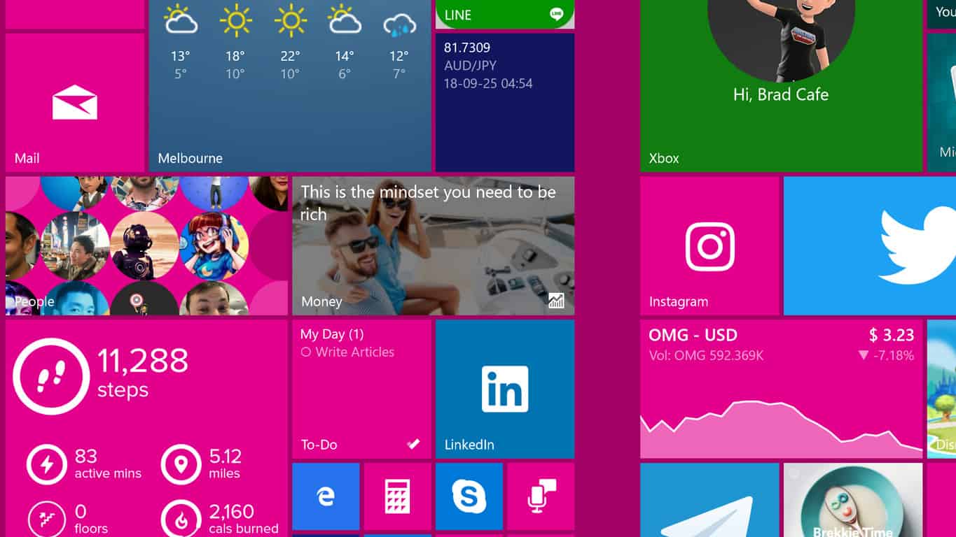 Microsoft To-Do app on Windows 10 Start Screen