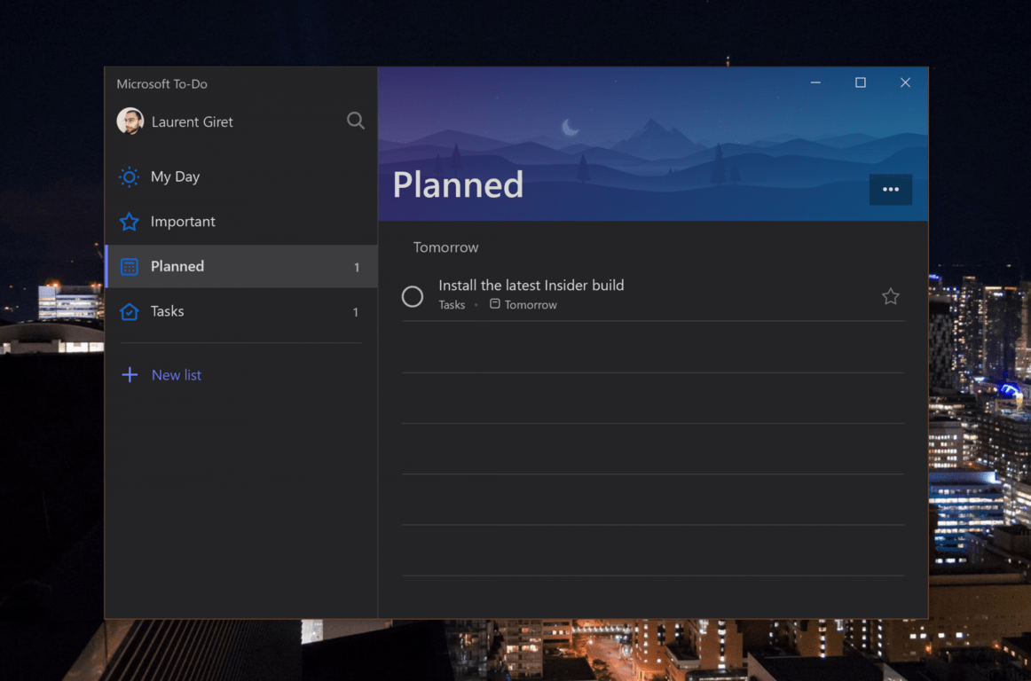 Microsoft To-Do app for Insiders adds "Planned" option - OnMSFT.com - October 4, 2018