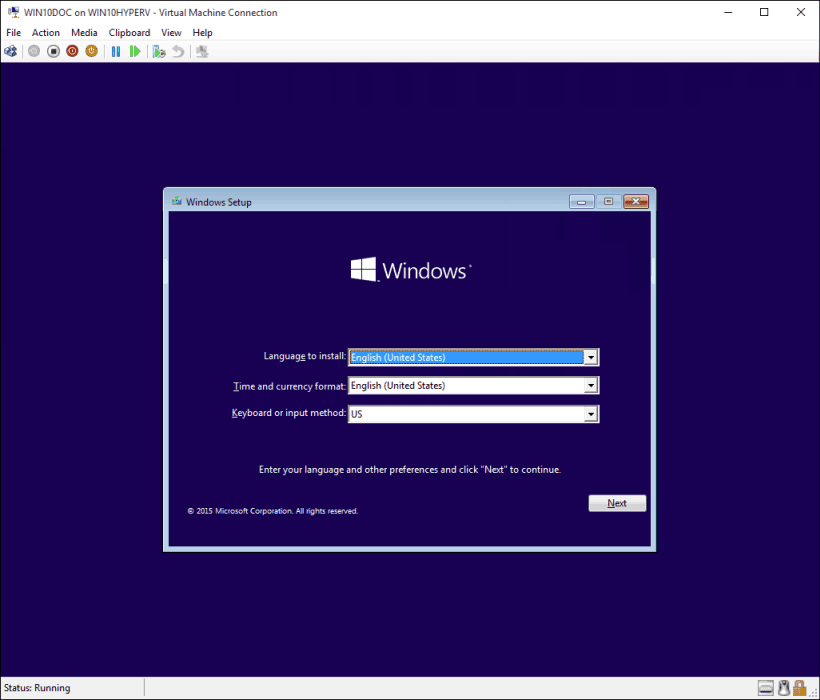 Microsoft, Windows 10, VM