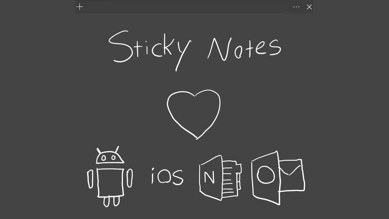 Windows 10 Sticky Notes app