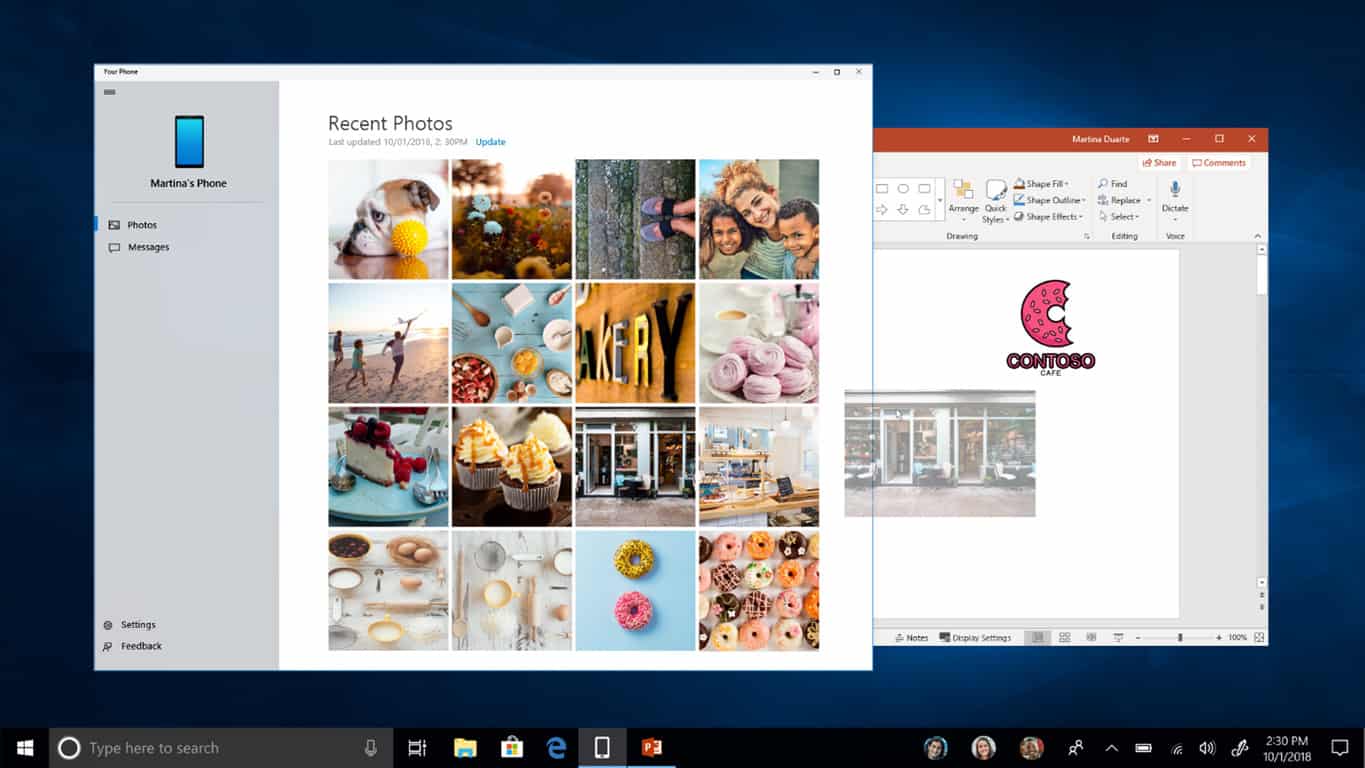 Windows 10 Your Phone app
