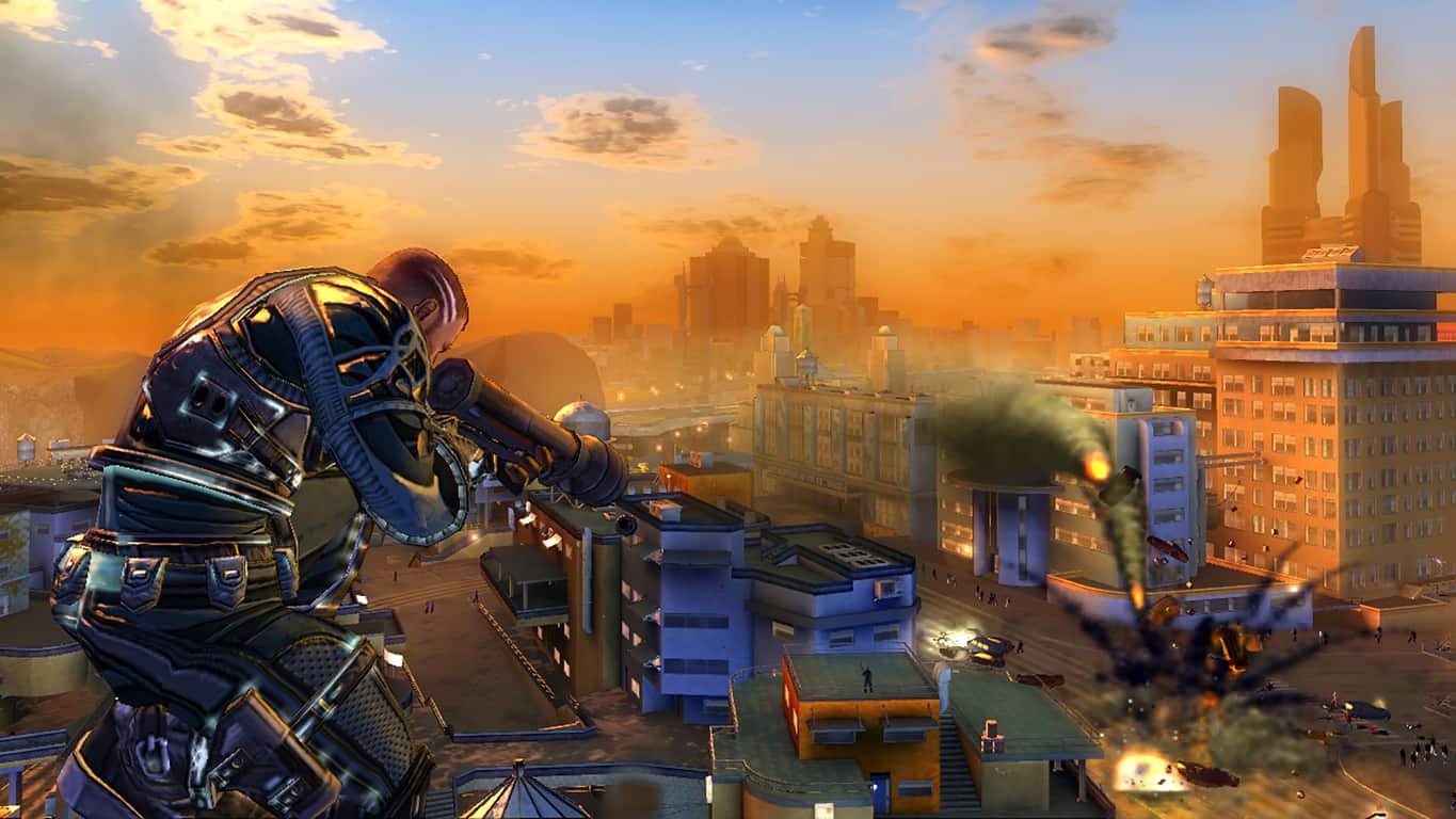 Crackdown video game on Xbox 360 and Xbox One