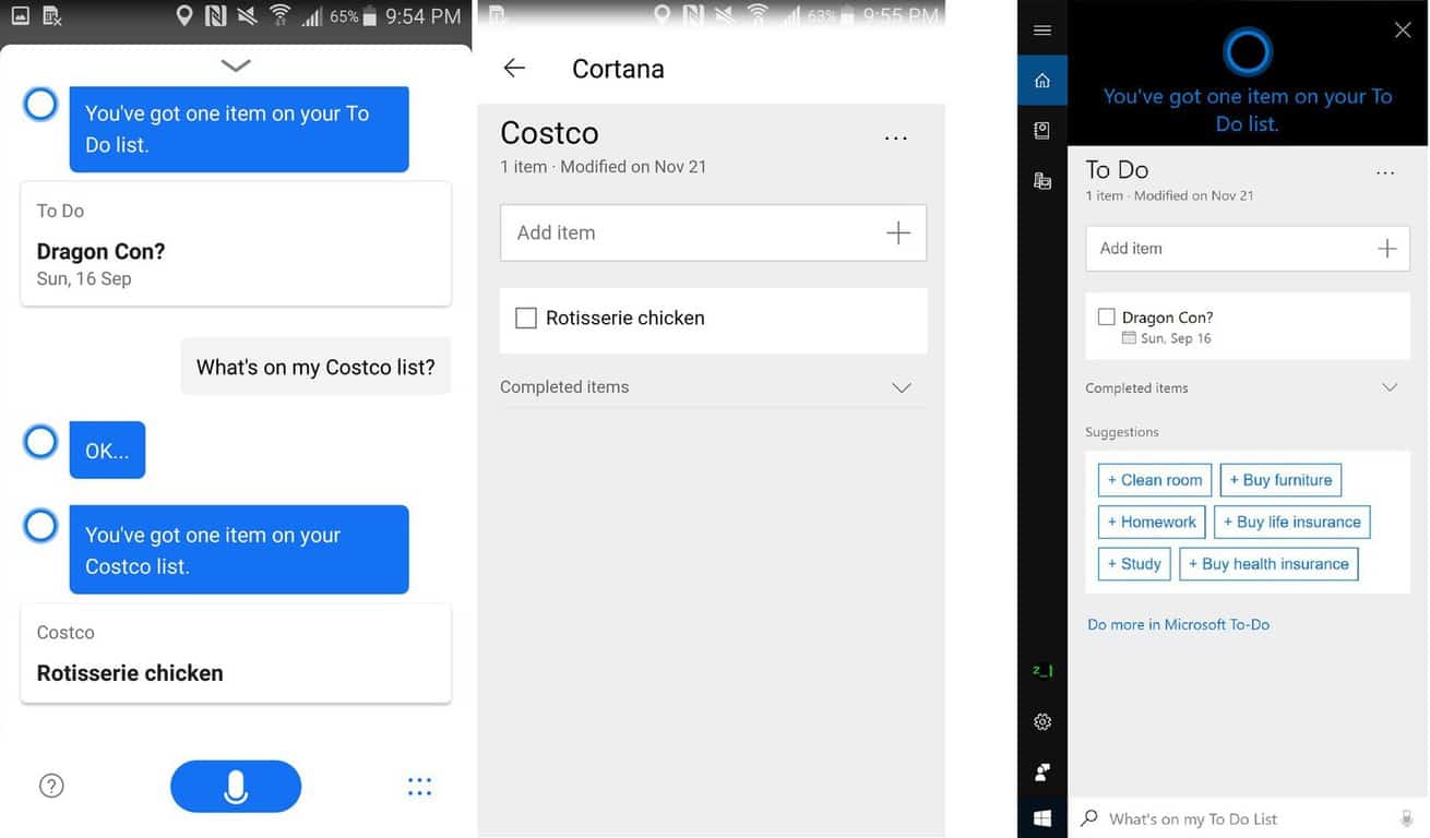 Microsoft starts testing Microsoft To-Do integration in Cortana with select Insiders - OnMSFT.com - November 21, 2018