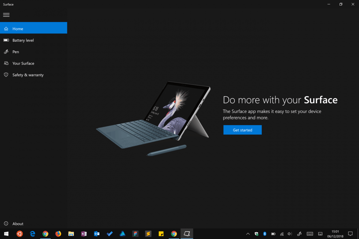 Surface app screenshot