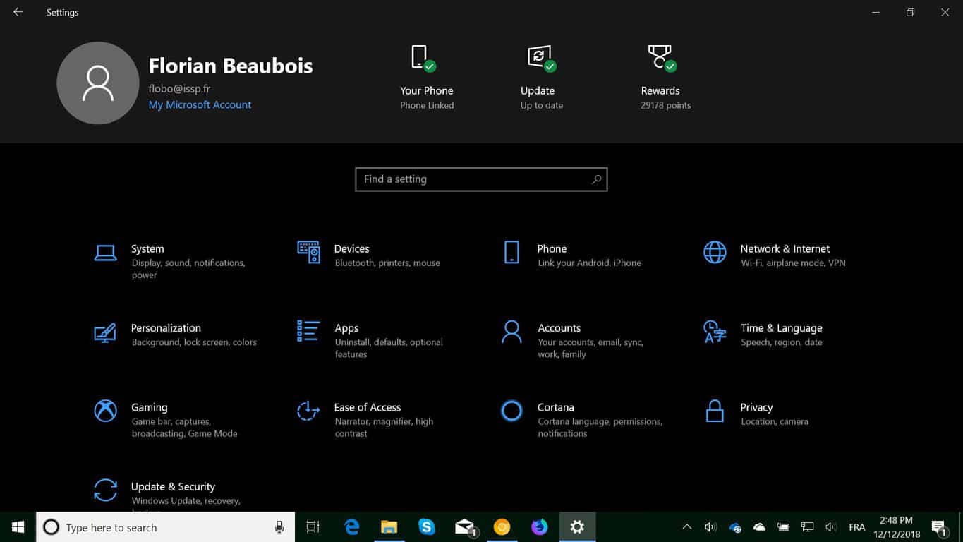 Microsoft starts testing new header in the Windows 10 Settings app - OnMSFT.com - December 12, 2018