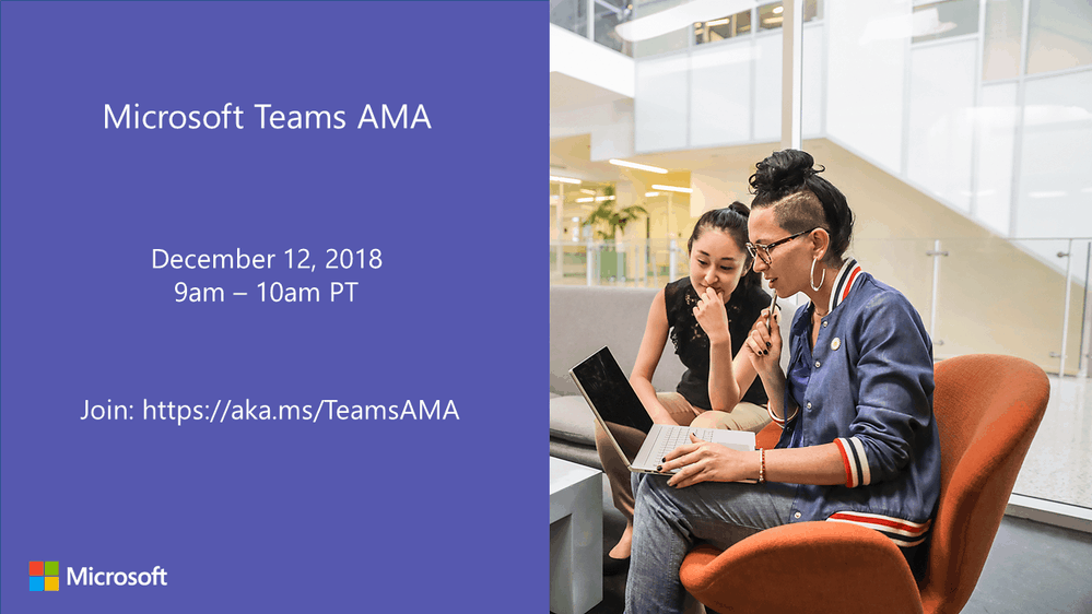 Join the Microsoft Teams AMA session this morning at 9AM PST - OnMSFT.com - December 12, 2018
