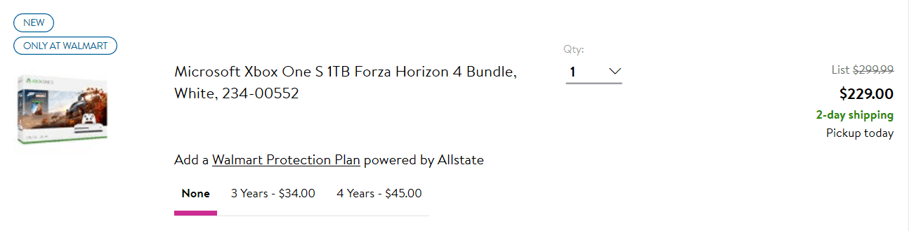 Walmart Has Xbox One S And X Bundles For $70 Off Right Now - Xbox One S 229 Walmart has Xbox One S and X bundles for $70 off right now - OnMSFT.com - December 11, 2018