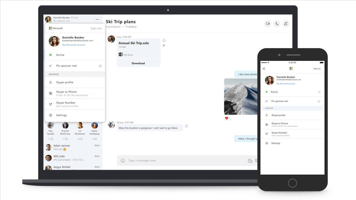 Skype's latest insider build introduces new quick access menu - onmsft. Com - january 16, 2019