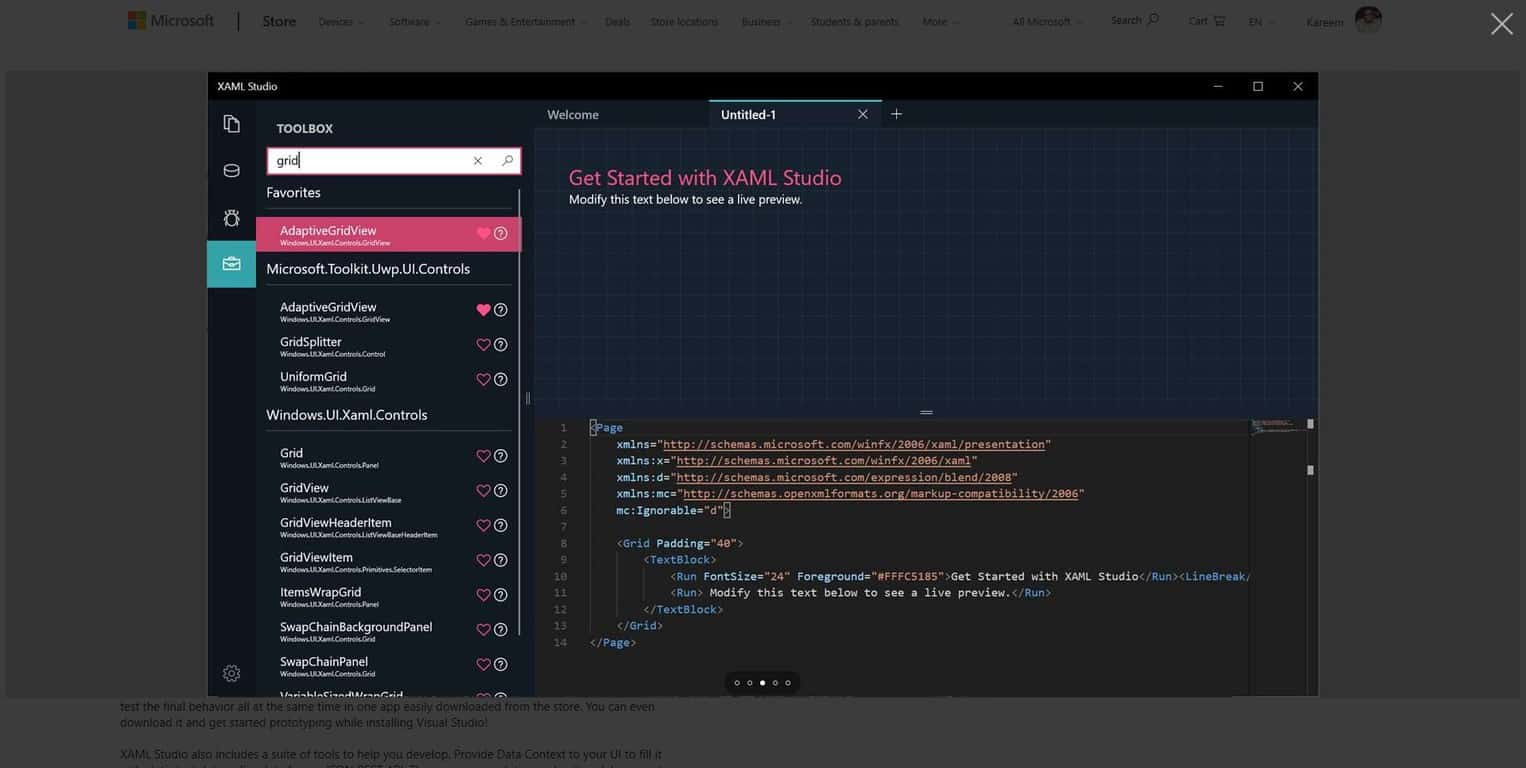 Microsoft's launches XAML Studio, a free app for making UWP XAML UIs - OnMSFT.com - January 18, 2019