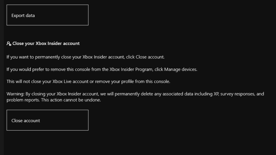 Xbox Insider Hub adds an easy way to close your account and delete your ...