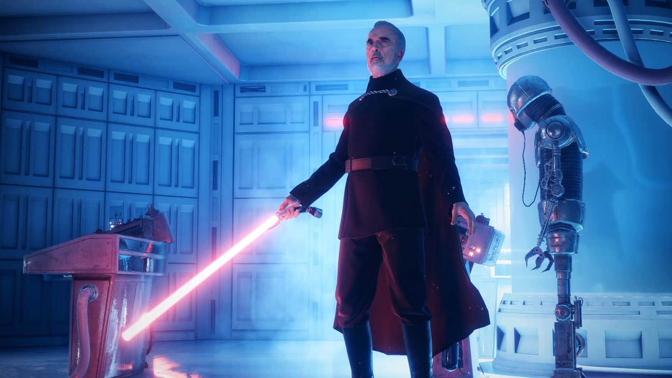 Count Dooku in Star Wars Battlefront II video game on Xbox One