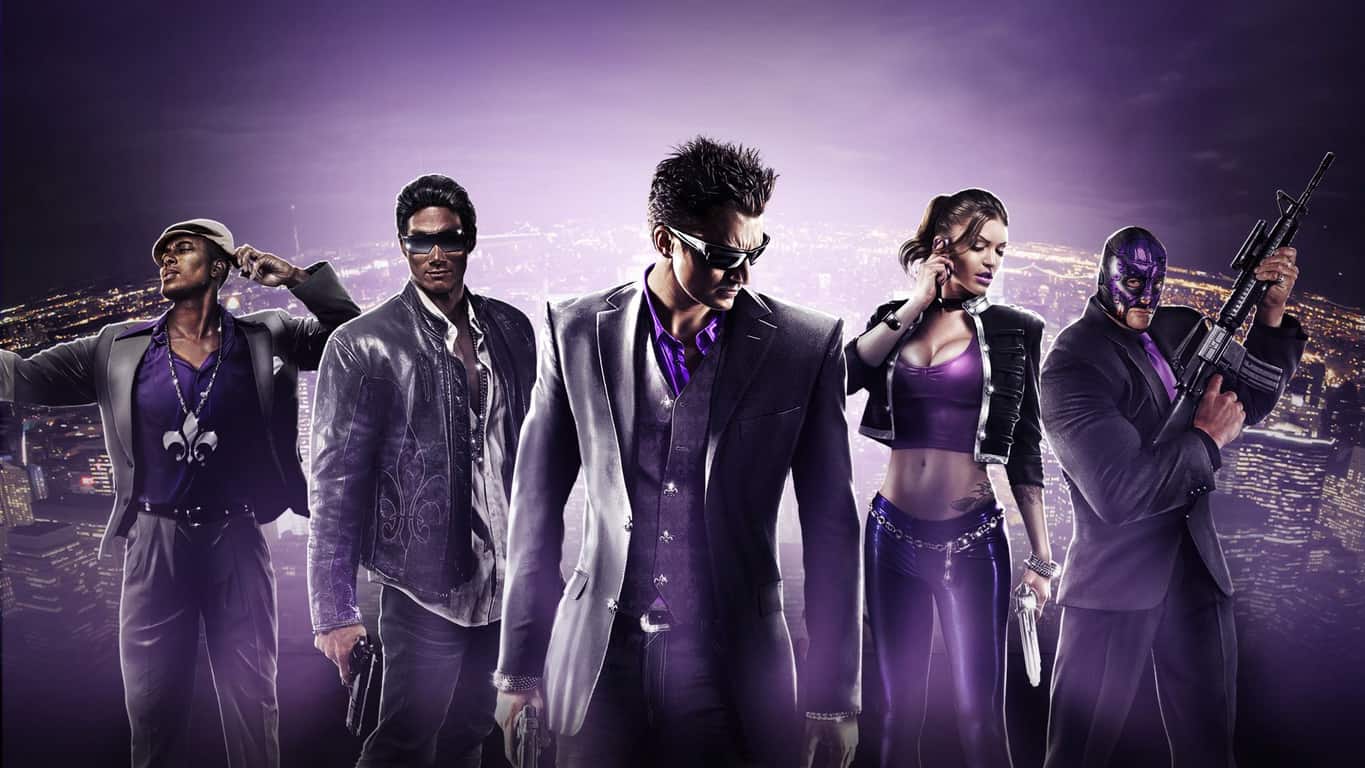 Saints Row The Third video game on Xbox 360 and Xbox One