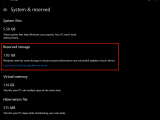 How to disable Microsoft's 7GB of reserved storage in Windows 10 - OnMSFT.com - January 14, 2019