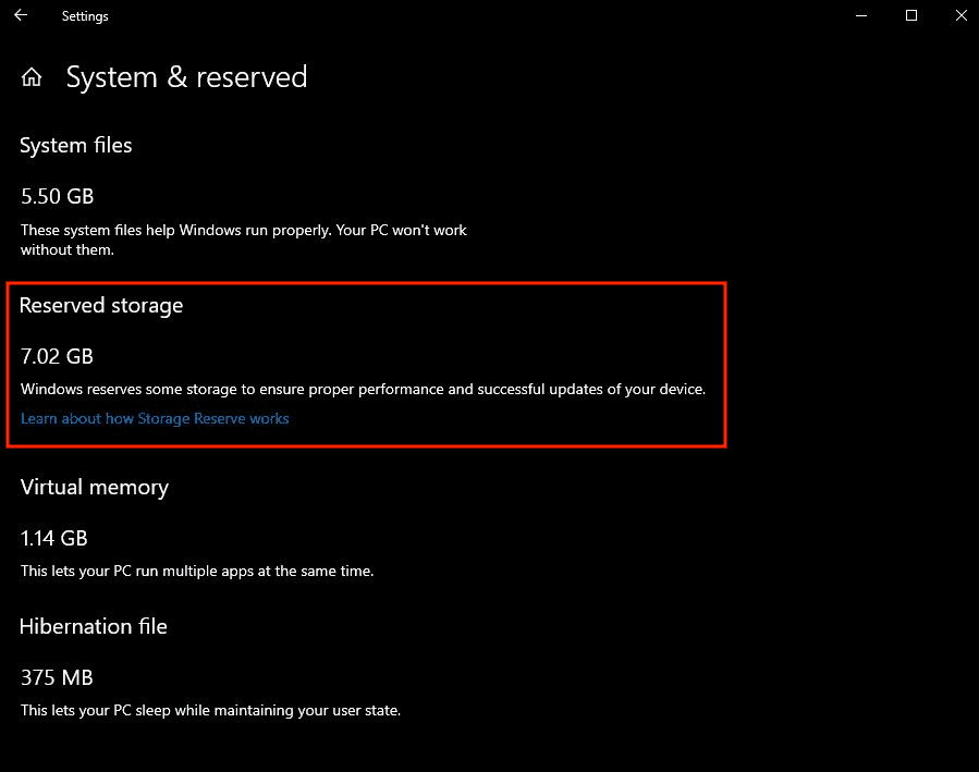 How to disable Microsoft's 7GB of reserved storage in Windows 10 - OnMSFT.com - January 14, 2019