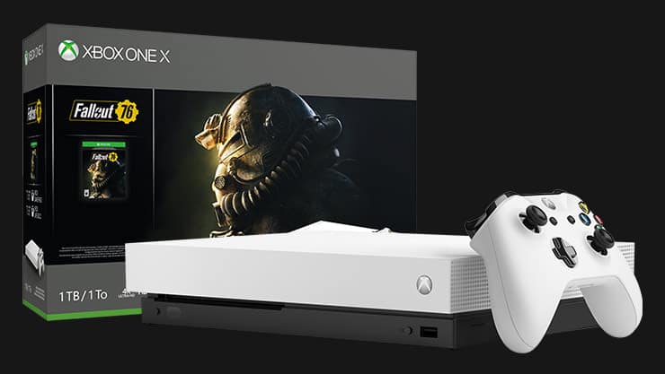 The beautiful Xbox One X Robot White Special Edition Fallout 76 Bundle is currently $100 off - OnMSFT.com - February 18, 2019