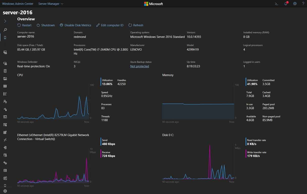 Windows Admin Center Preview 1902 is now available - OnMSFT.com - February 19, 2019