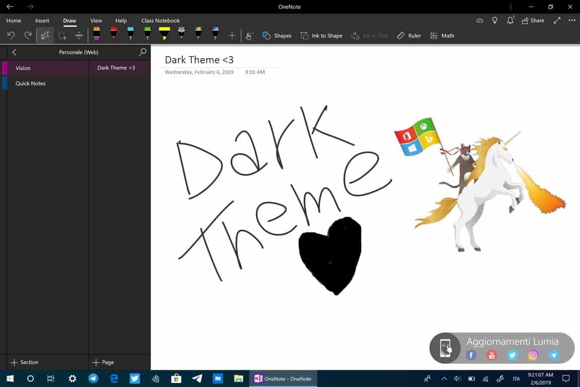 OneNote Windows 10 app will get a new dark theme and navigation improvements - OnMSFT.com - February 6, 2019