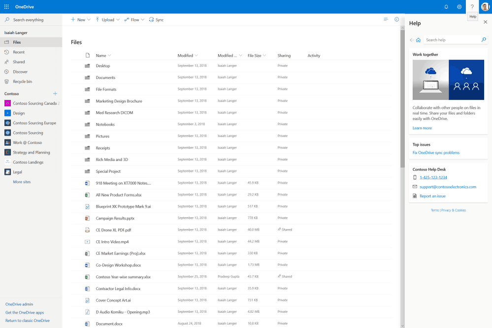 Onedrive web app is getting new file hover card and updated navigation bar for office 365 users - onmsft. Com - february 7, 2019