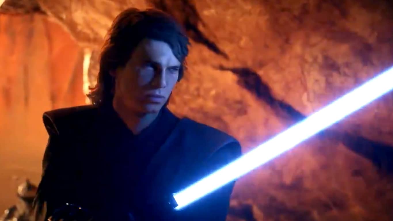 Anakin Skywalker in Star Wars Battlefront II video game on Xbox One