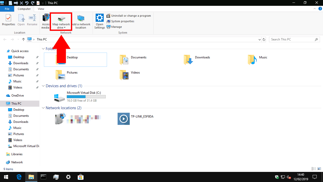 access c drive windows 10