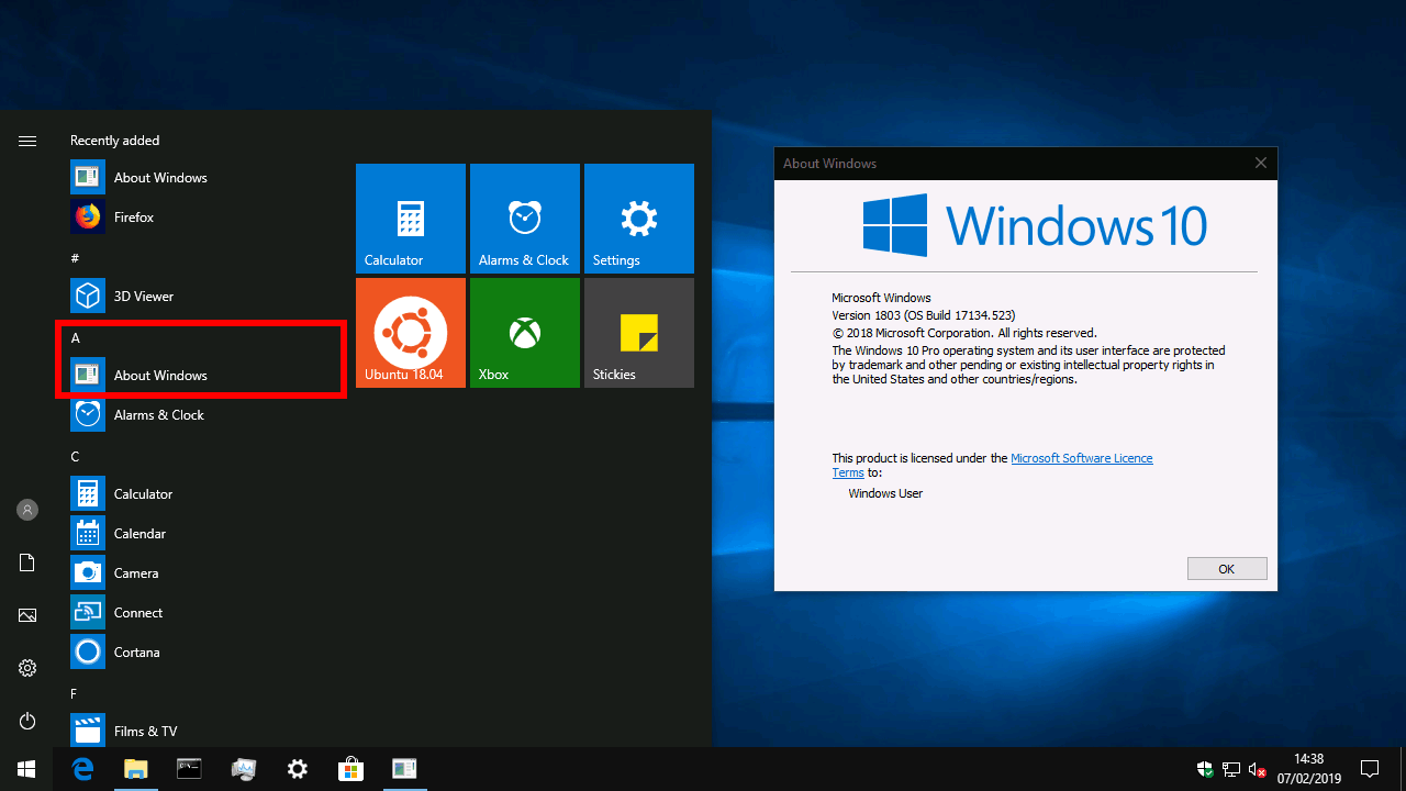 Creating a custom shortcut in the Windows 10 Start menu