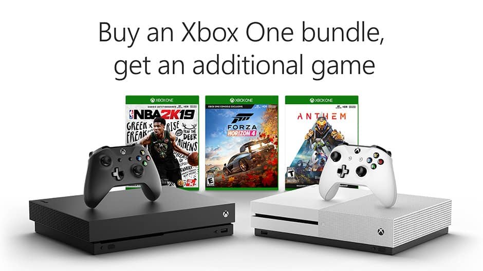 Deal: Get an addition free game of your choice with the purchase of an Xbox One bundle - OnMSFT.com - March 8, 2019